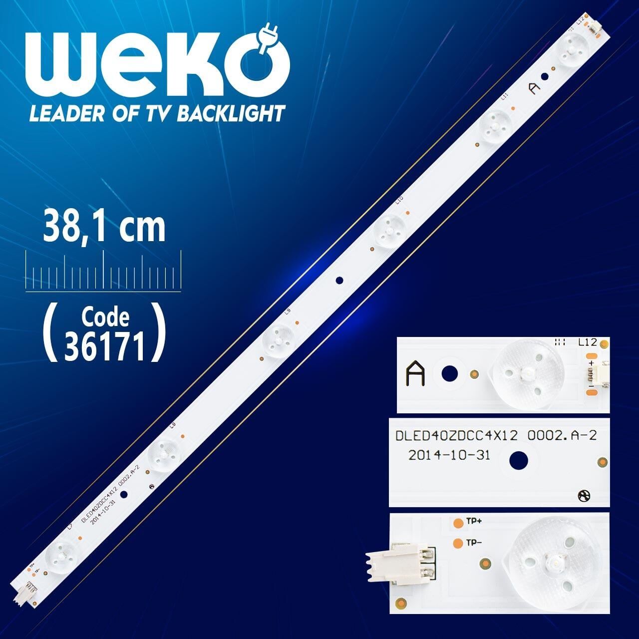 DLED40ZDCC4X12 0002.A-2 (6 LEDLİ) - 38,1 CM - Tv Led Bar