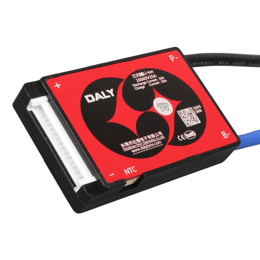 DALY 16S 60V 25A Li-İon Lityum Batarya Akü Pasif Balanslı BMS