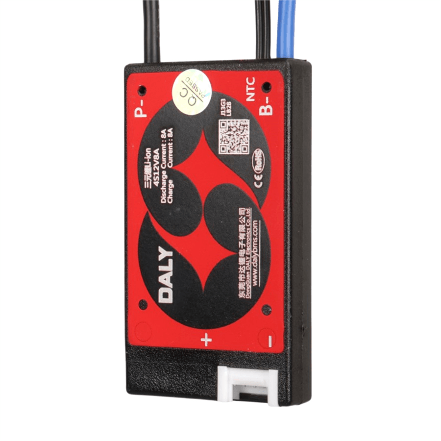 DALY 4S 12V 8A Li-İon Lityum Batarya Akü Pasif Balanslı BMS