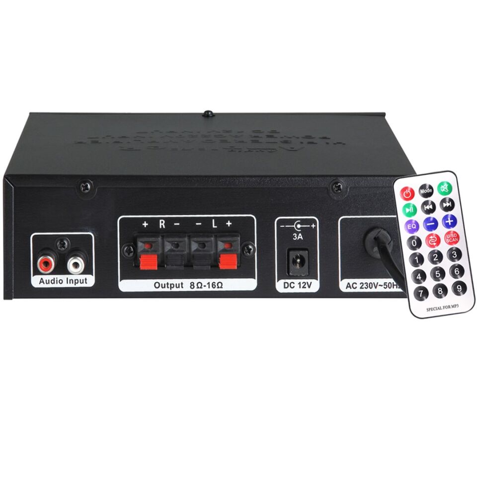 Notel Not-306 2X20W 4-8 Ohm Trafosuz Stereo Mini Anfi