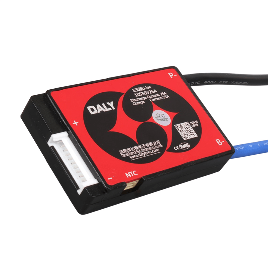DALY 10S 36V 25A Li-İon Lityum Batarya Akü Pasif Balanslı BMS