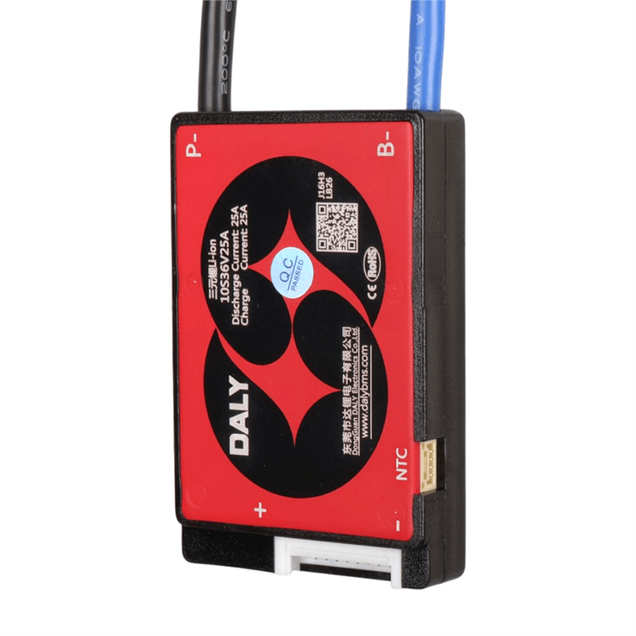 DALY 10S 36V 25A Li-İon Lityum Batarya Akü Pasif Balanslı BMS