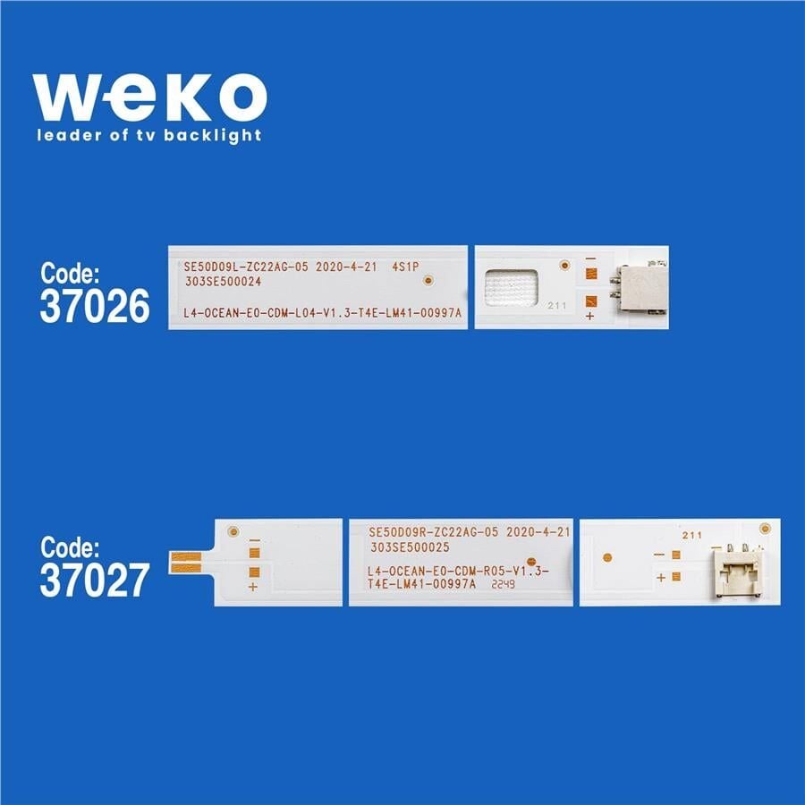 Wkset-6295 37026X4 37027X4 Se50d09l/R-Zc22ag-03 8 Adet Led Bar