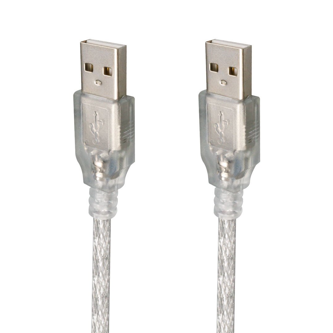 Powermaster Usb Erkek-Erkek 5 Metre Şeffaf Kablo