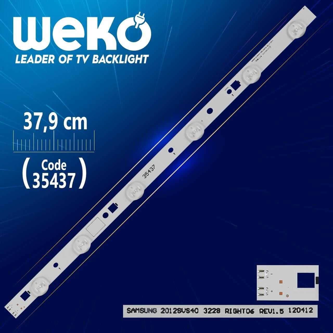 SAMSUNG 2012SVS40 3228 RIGHT06 REV1.5 120412 - 37.9 Cm 6 Ledli - WK-276 Led Tv Bar