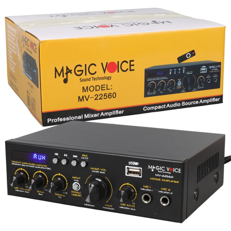 MagicVoice MV-22560 Dijital Karaoke Mikser Amfi