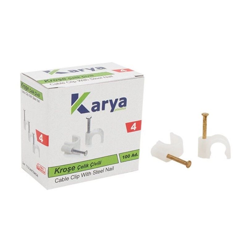 Karya 4 Numara 8Mm Kroşe (100'lü Paket)