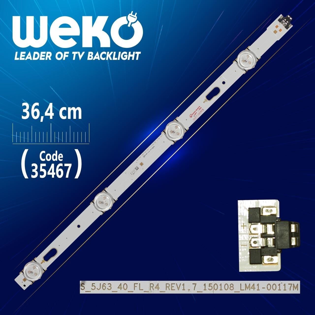 S_5J63_40_FL_R4_REV1.7_150108_LM41-00117M - 36.4 Cm 4 Ledli  (WK-1019) Tv Led Bar