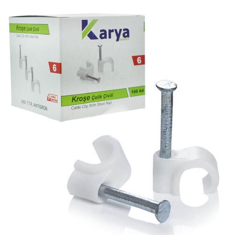 Karya 6 Numara 12Mm 100'lü Paket Kroşe