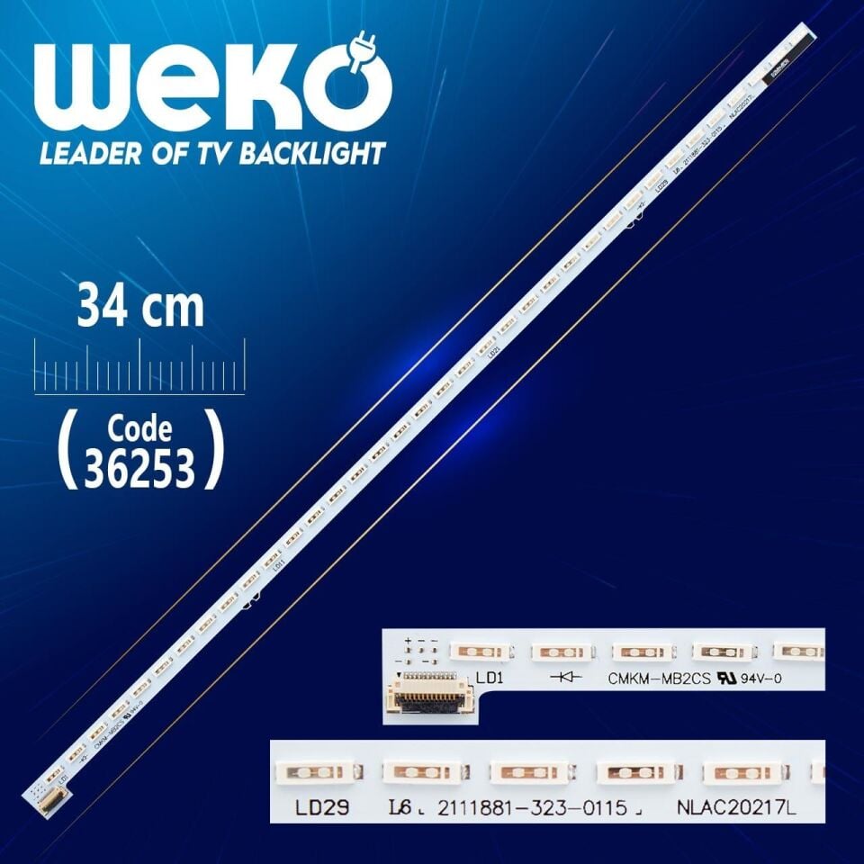 NLAC20217L 36 LEDLİ 34 CM - Tv Led Bar