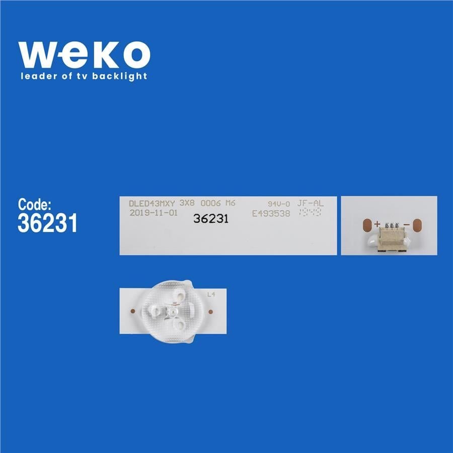 Wkset-6752 36231X3 Dled43mxy 3X8 0006  M6 3 Adet Led Bar