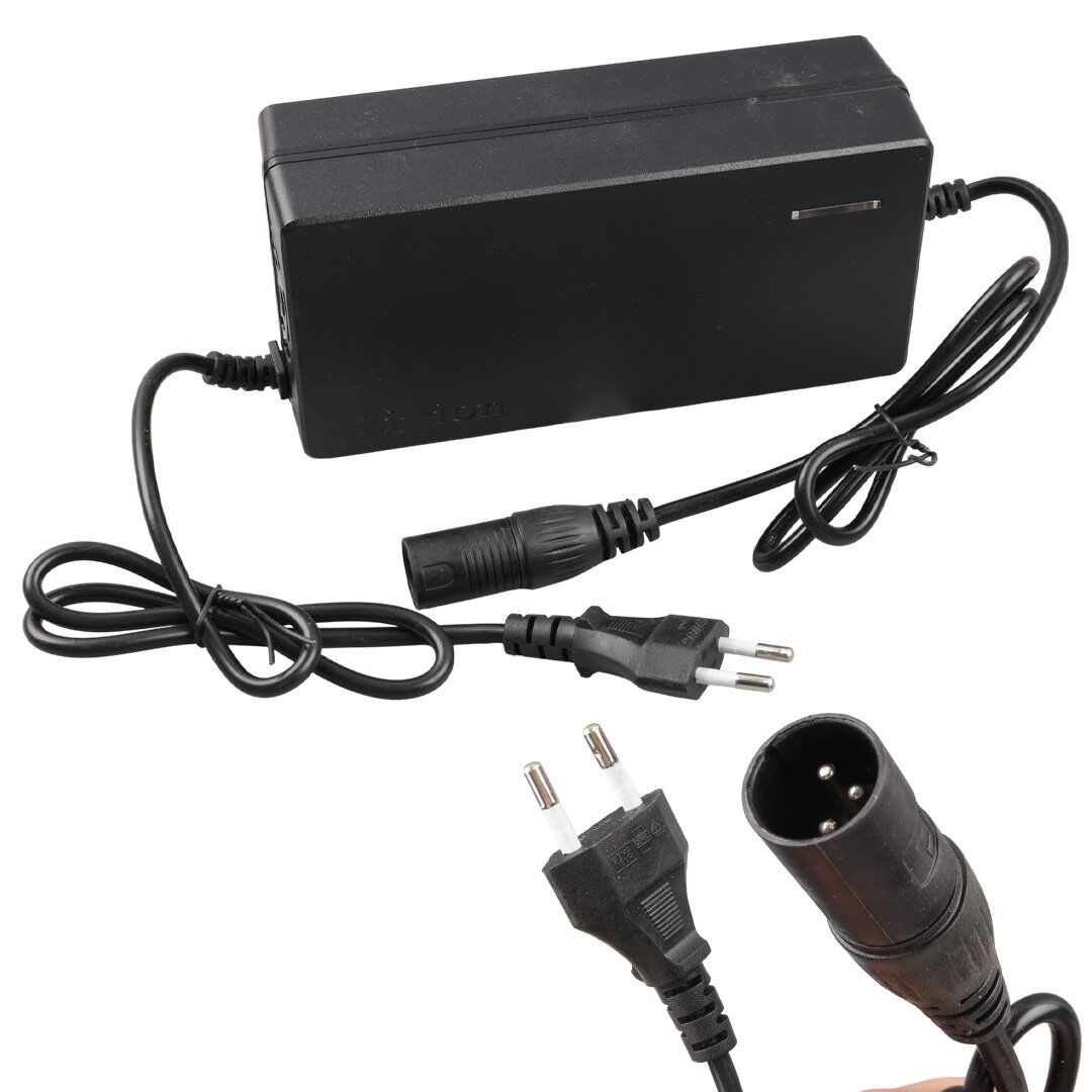 Powermaster PM-14488 54.6 Volt 2.8-3.0 Amper Lithium Batarya Şarj Cihazı 3 Pinli Erkek Jacklı