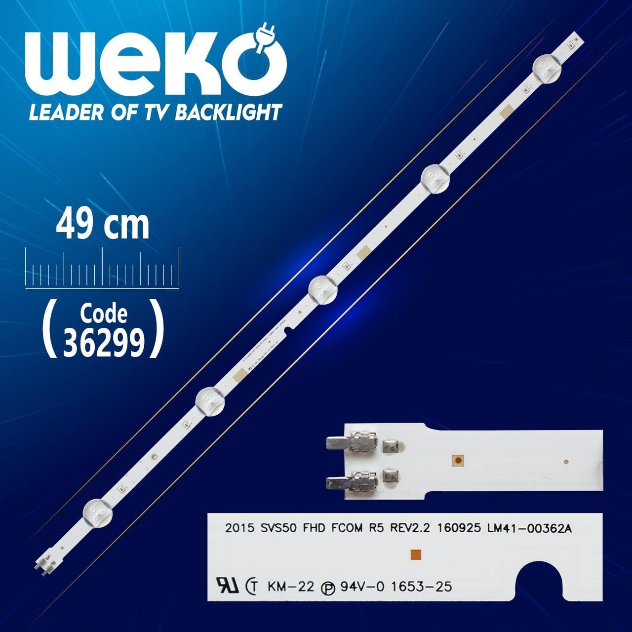 2015 SVS50 FHD FCOM R5 REV2,2 160925 LM41-00362A 5 LEDLİ 49 CM - Tv Led Bar