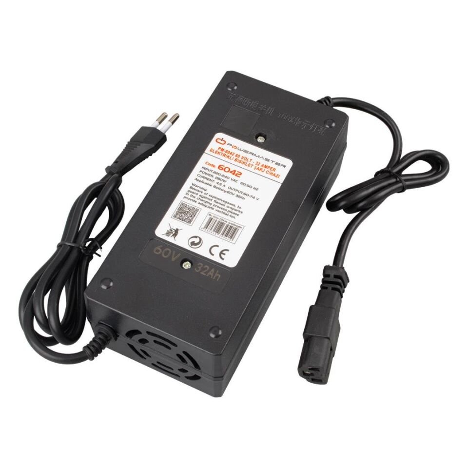 Powermaster 60 Volt 32 Amper Elektrikli Bisiklet Şarj Cihazı