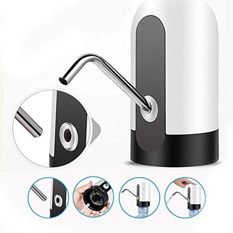 Crown CRW-1006 USB Şarjlı Otomatik Sebil Damacana Su Pompası