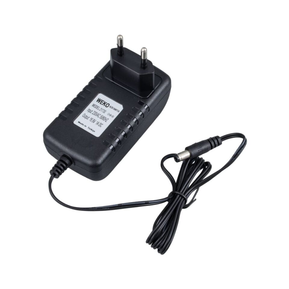 Weko 16.8 Volt 1 Amper Ledli Priz Tipi Şarj Adaptörü