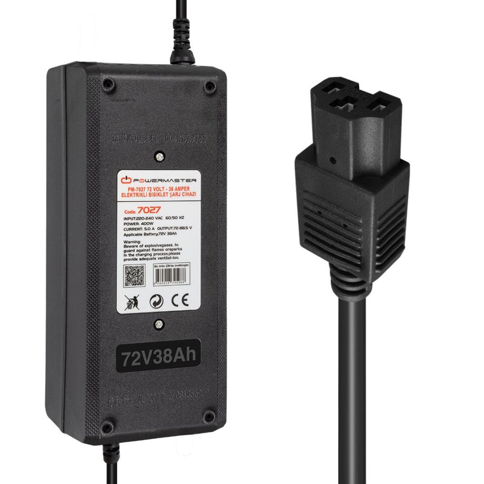 Powermaster 72 Volt 38 Amper Elektrikli Bisiklet Şarj Cihazı