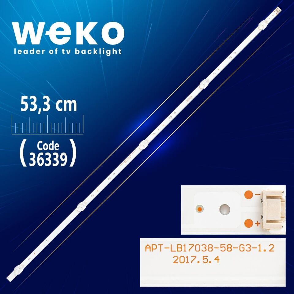 APT-LB17038-58G3-1.2  JL.D58051330-202AS-M 5 LEDLİ 53,3 CM - Tv Led Bar