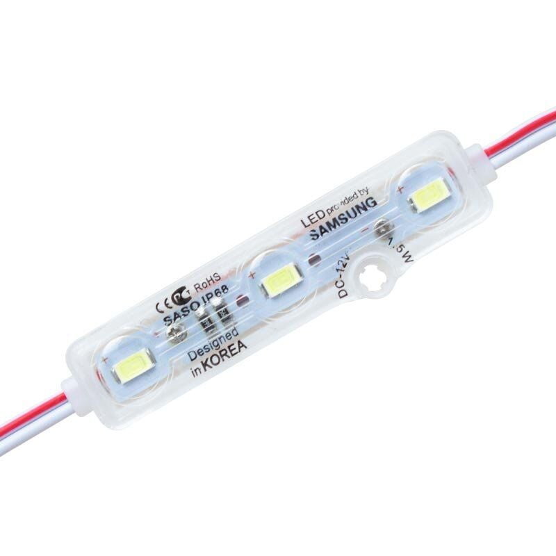Powermaster 12 Volt Şeffaf Kapaklı Beyaz Modül Led