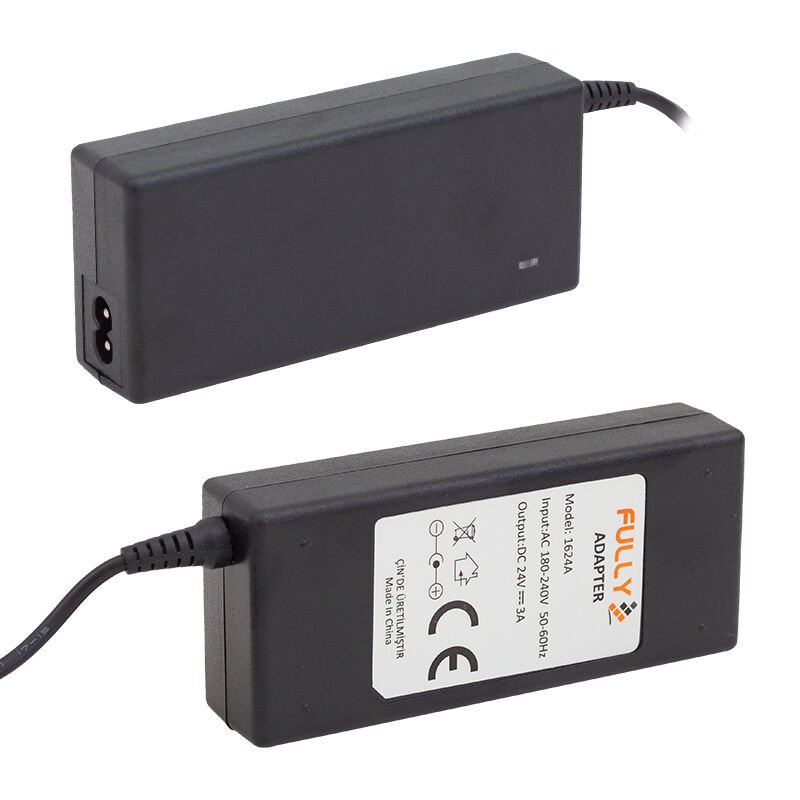 Fully O-1624A 24 Volt 3 Amper Plastik Kasa Masaüstü Adaptör