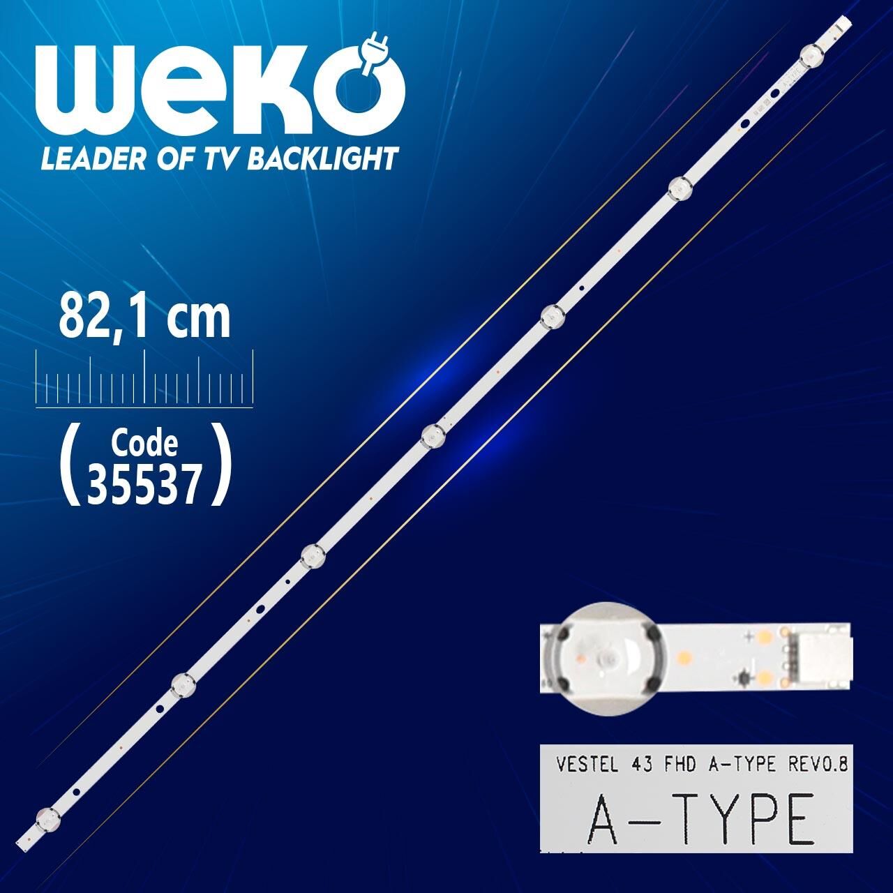 Vestel 43 Fhd A-Type Rev0.8 - 82.1 Cm 7 Ledli - (Wk-1070)