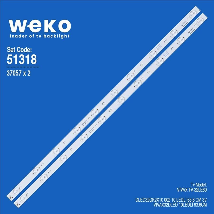 Wkset-6318 37057X2 Dled32gk2x10 002 2 Adet Led Bar