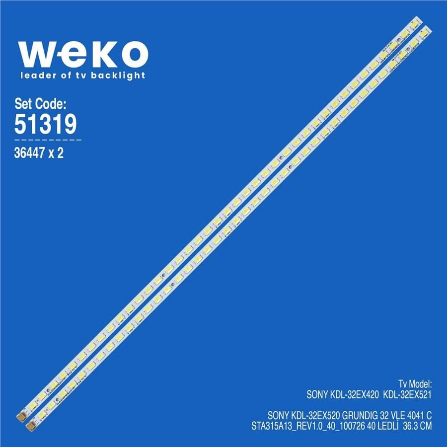Wkset-6319 36447X2 Sta315a13_Rev1.0_40_100726 2 Adet Led Bar (40Led)