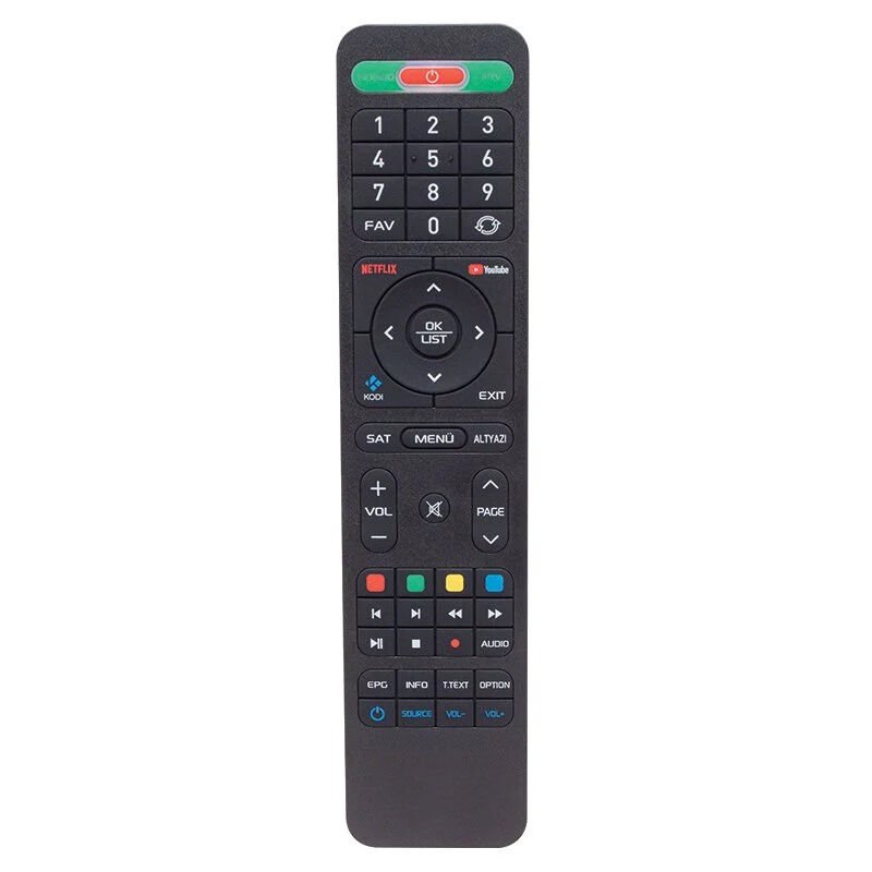 Hiremco Turbo 4K Netflix-Youtube Tuşlu HD Uydu Kumandası