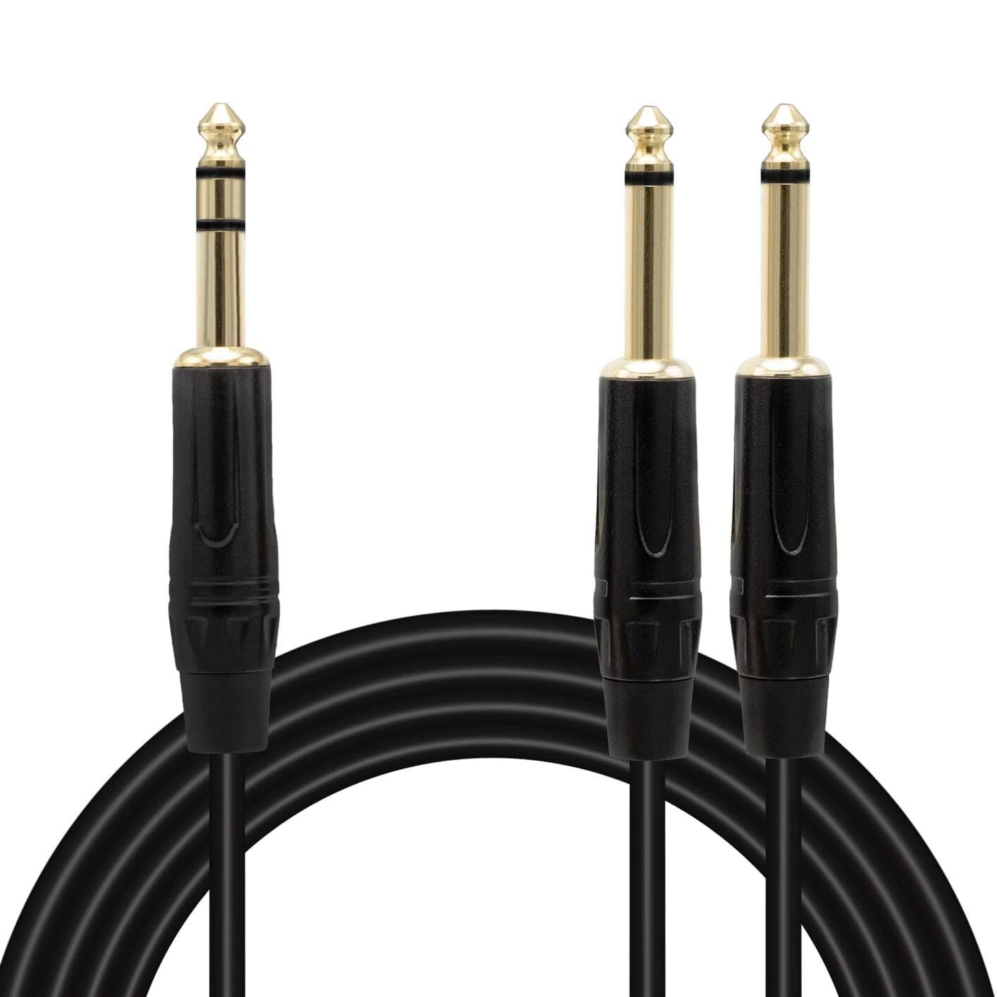 Magicvoice LD390B 2x 6.3 mm Mono Erkek - 6.3 mm Stereo Erkek 3 Metre Kablo