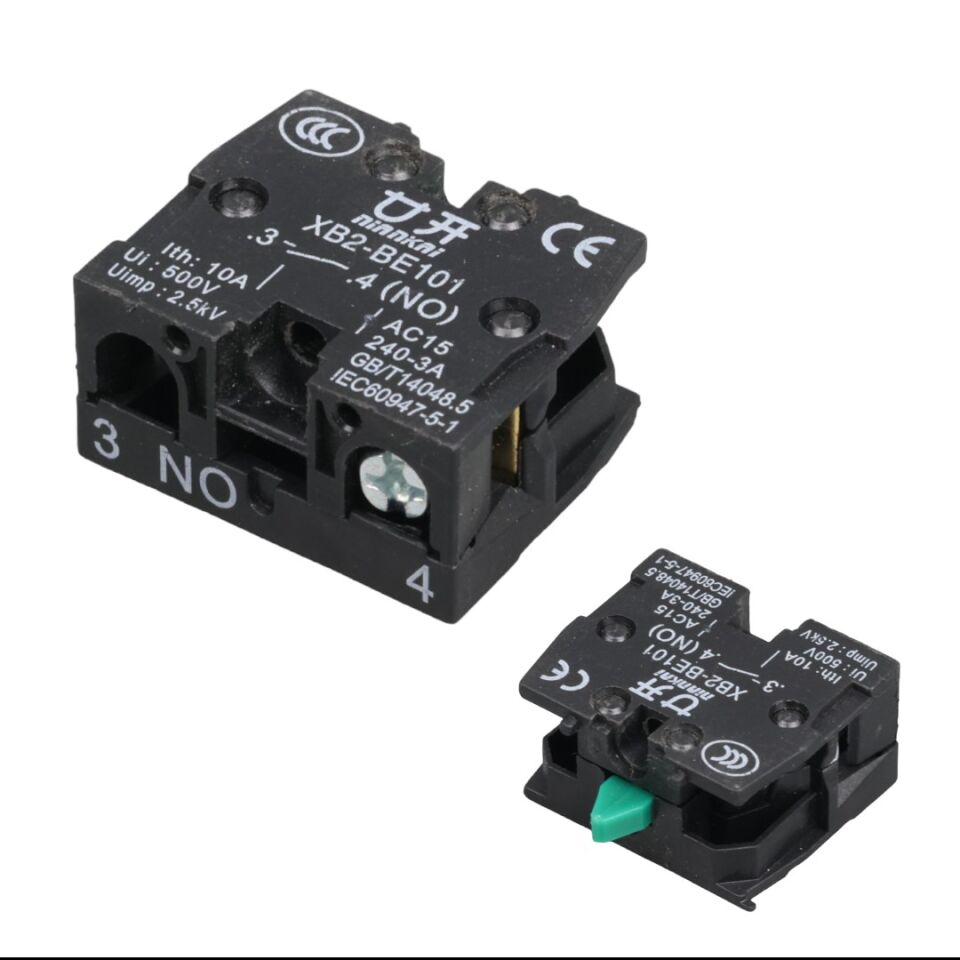 Intercom Lay5-Be101 22 Mm Kontak Blok No Yeşil