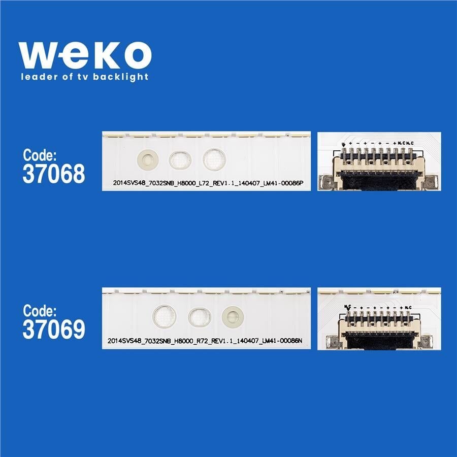Wkset-6330 37068X1 37069X1 Vh80-480Sma/B-R2 2 Adet Led Bar (72Led)