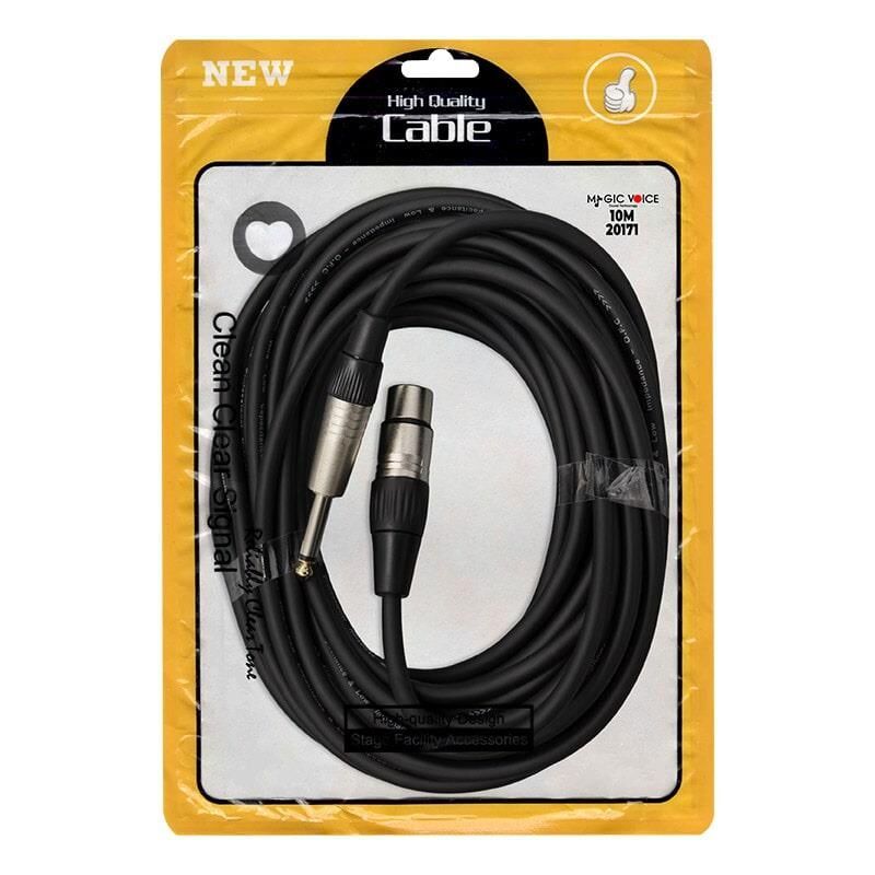 Magicvoice LD379B 6.3 Mm Mono Erkek Canon Dişi 10Metre Kablo