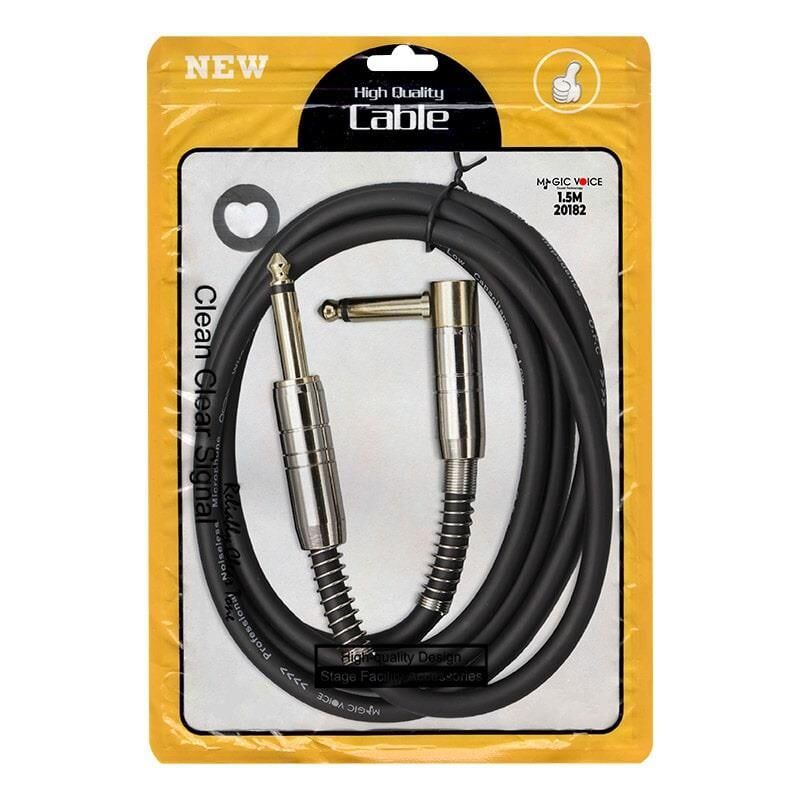 Magicvoice LD377 6.3 Mm Mono Erkek - 6.3 Mm L Tip Mono Erkek 1.5 Metre Kablo
