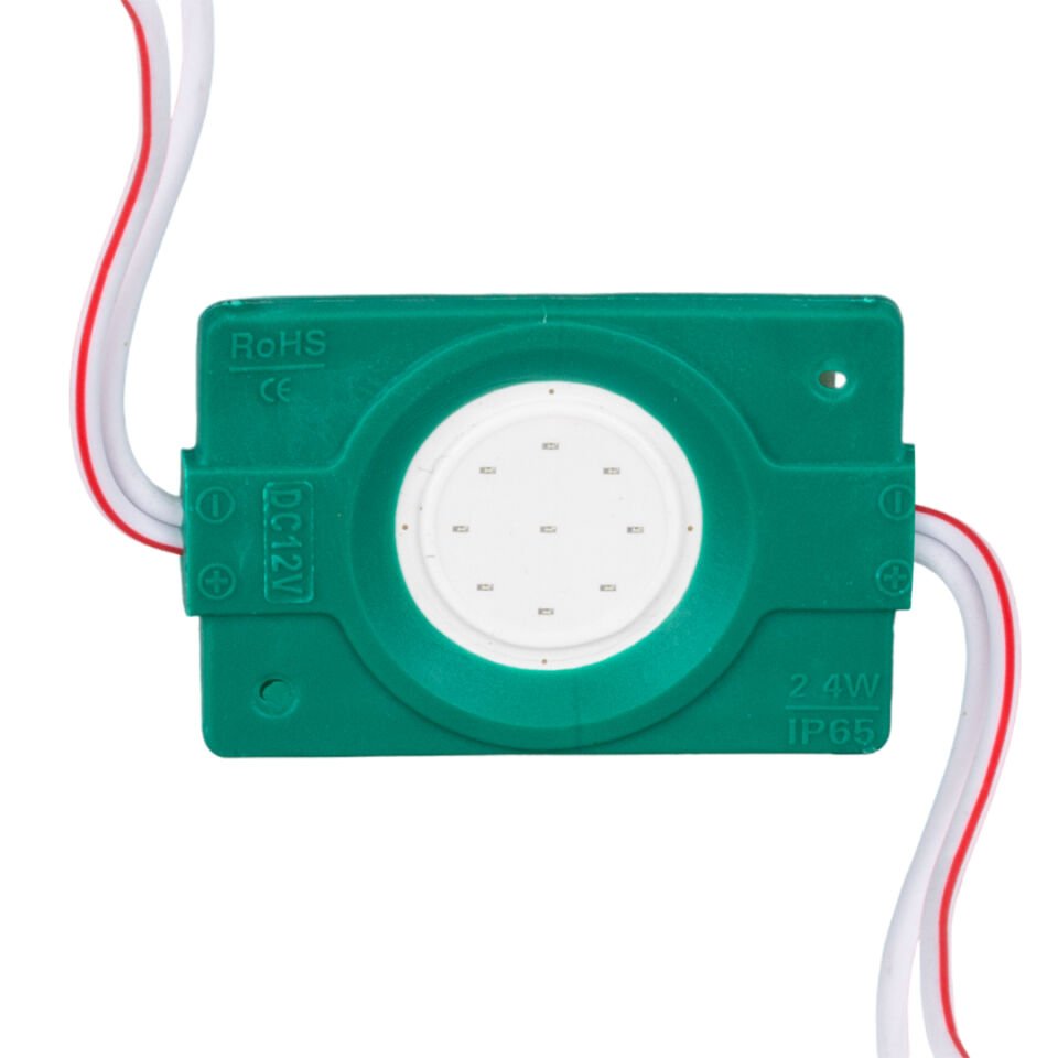 Powermaster 12 Volt 2.4 Watt Yeşil Cob Modül Led