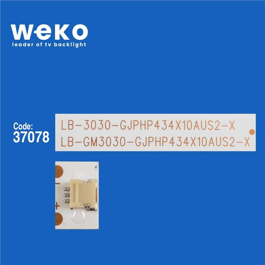 Wkset-6343 37078X4 Lb-Gm3030-Gjphp434x10aus2-X 4 Adet Led Bar
