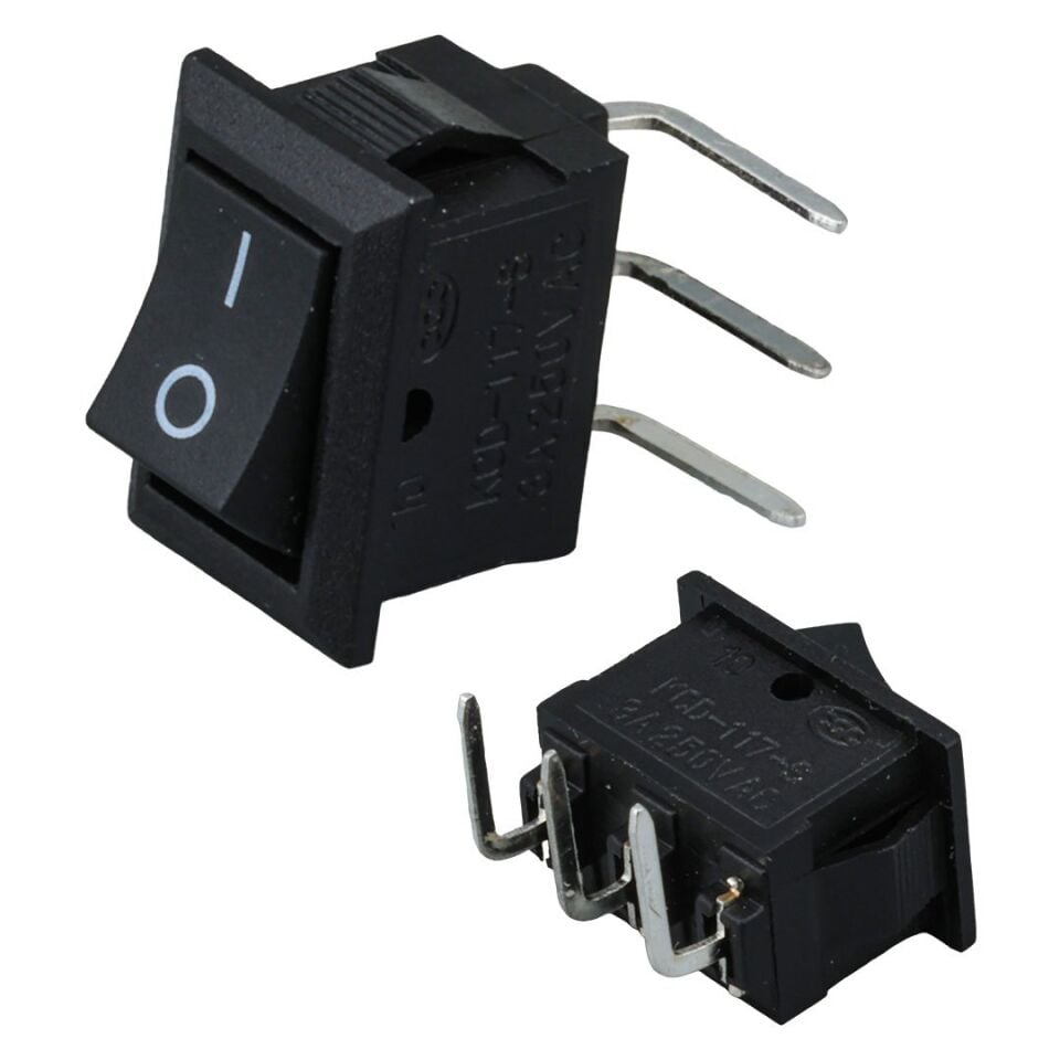 Powermaster IC-121D Mini Işıksız Pcb 90° Kalıcı Anahtar Switch