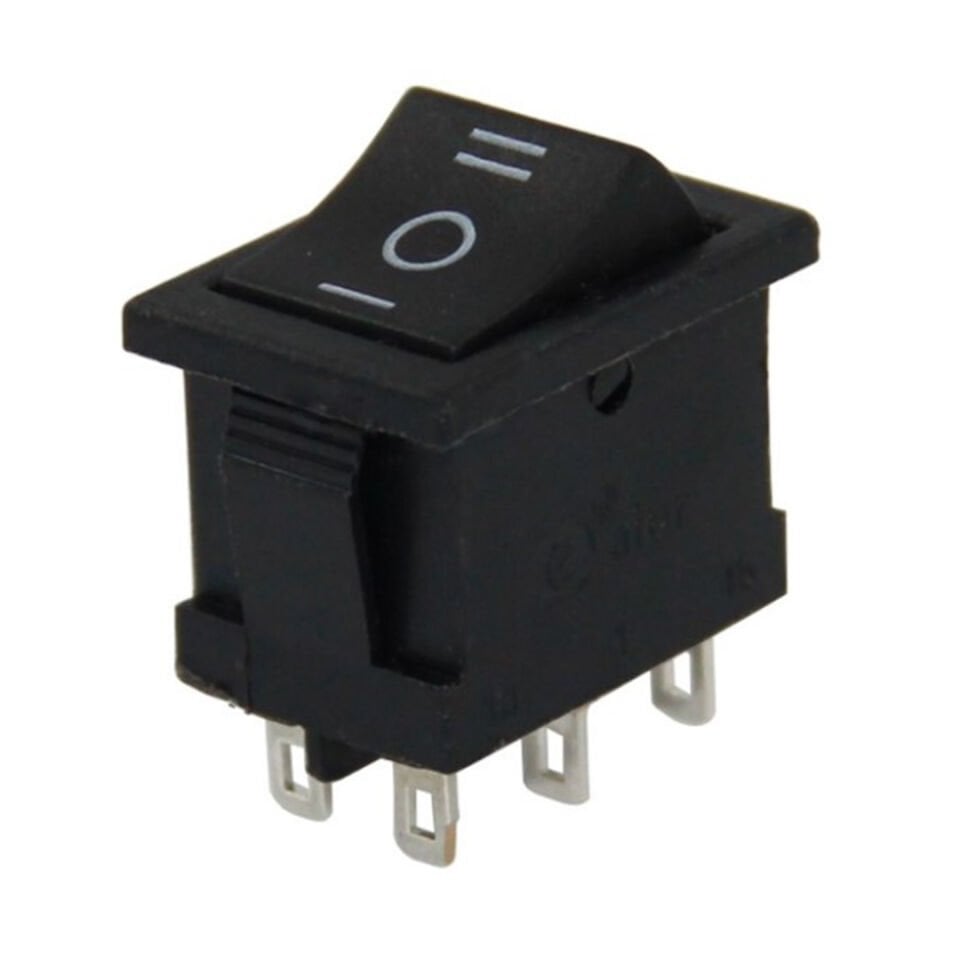 Powermaster IC-123-6 Mini Işıksız Anahtar 6P ON-OFF-ON