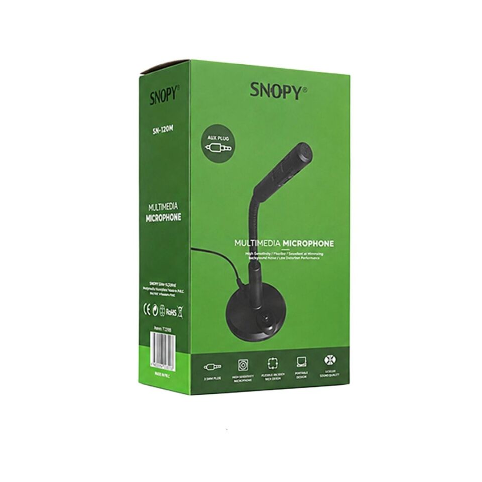 Snopy SN-120M Siyah Masaüstü Pc Mikrofon