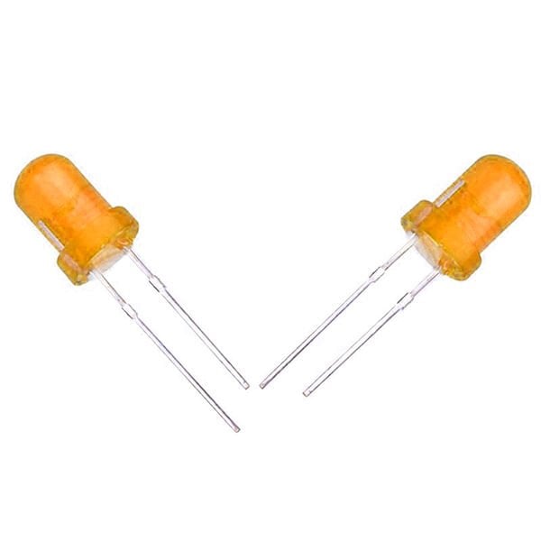 Halmet Mantar Led 5mm Turuncu (10'lu Paket)