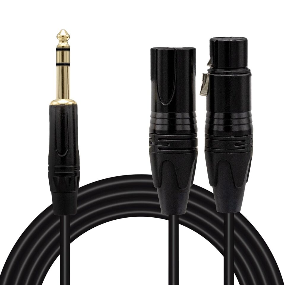 Magicvoice LD390A Canon Erkek Dişi - 6.3 Mm Stereo Erkek 1.5 Metre Kablo