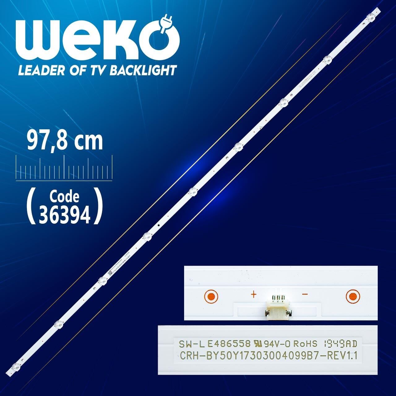 CRH-BY50Y17303004099BY-REV1.1 9 Ledli  97.8 Cm Tv Led Bar