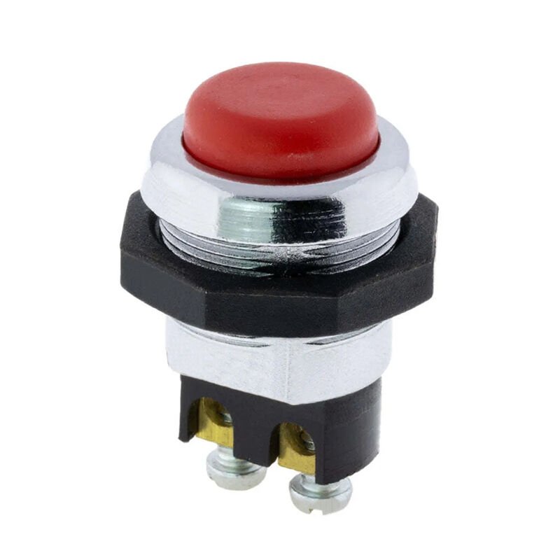 Powermaster IC-180-1 Yaylı 22 Mm Metal 2P Marş - Korna Butonu