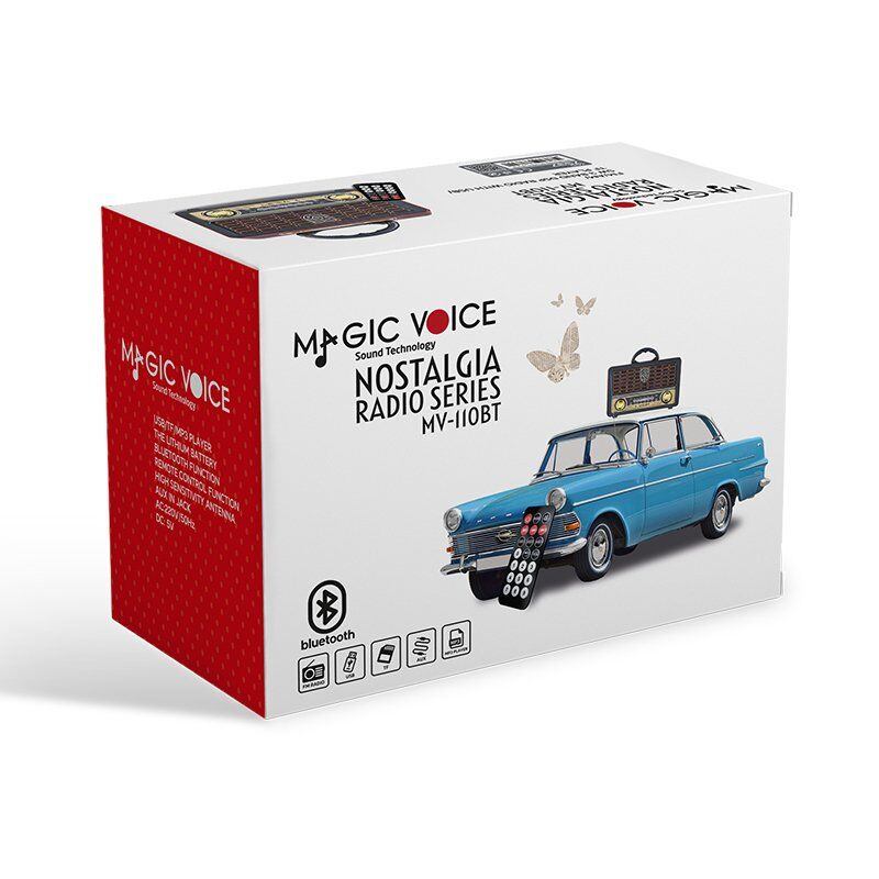 MagicVoice MV-110BT Bluetooth Destekli Nostaljik Radyo