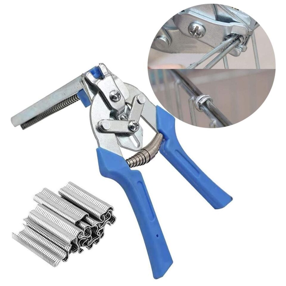 Powermaster Bükümlü Halka Pense Klipler Tel Çit Sıkma Aleti