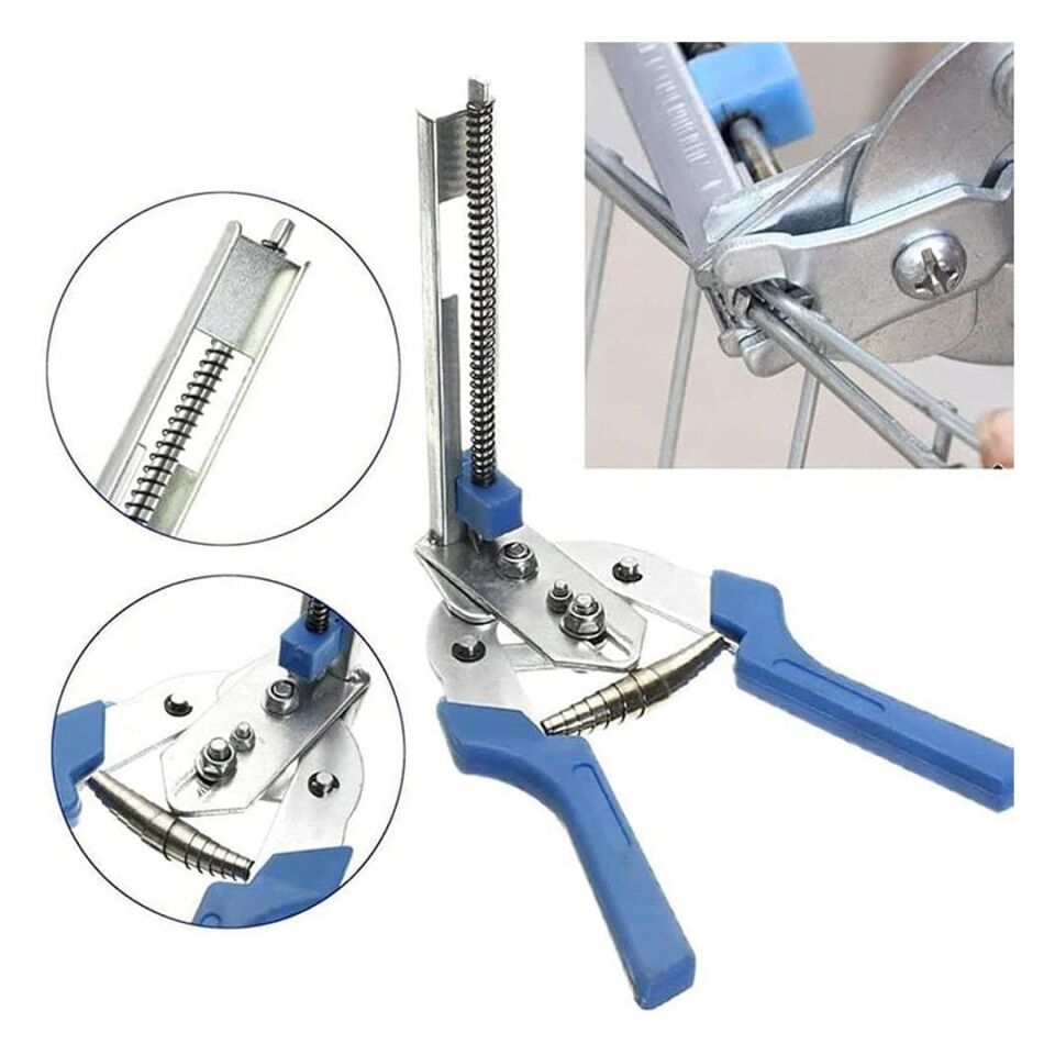 Powermaster Bükümlü Halka Pense Klipler Tel Çit Sıkma Aleti