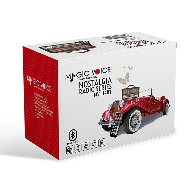 MagicVoice MV-114BT Bluetooth Destekli Nostaljik Radyo