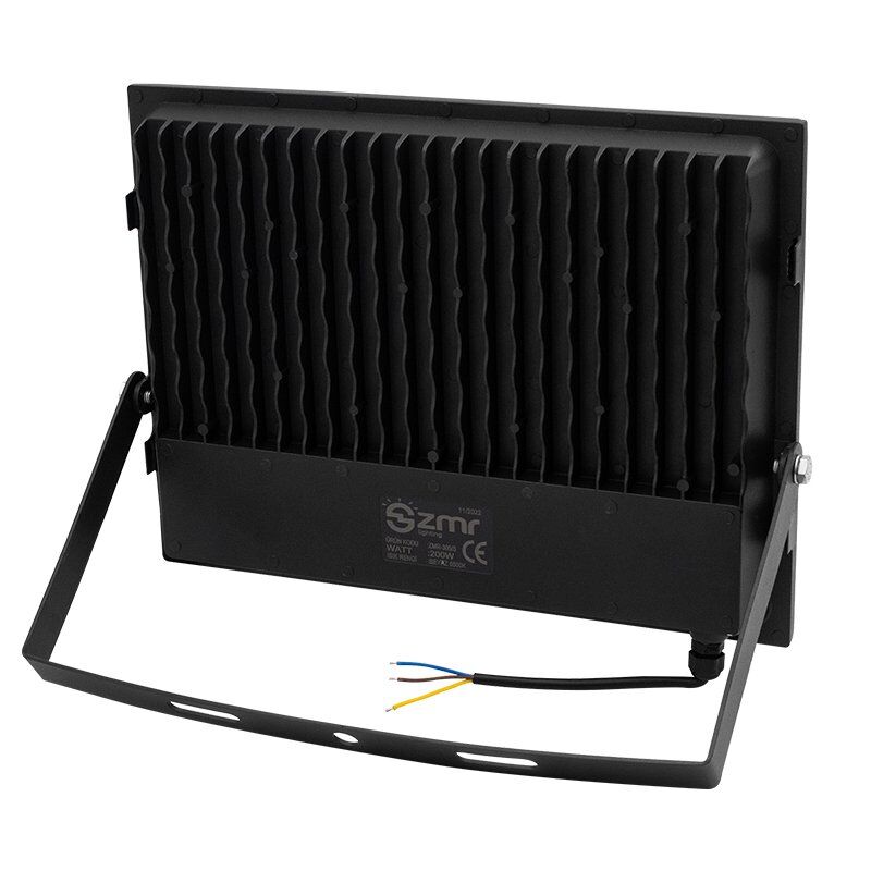 Zmr 200Watt 6500k Ip66 220Volt Siyah Slim Kasa Led Projektör