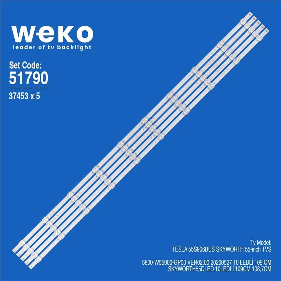 Wkset-6790 37453X5 5800-W55000-Gp00 Ver02.00 20200527 5 Adet Led Bar