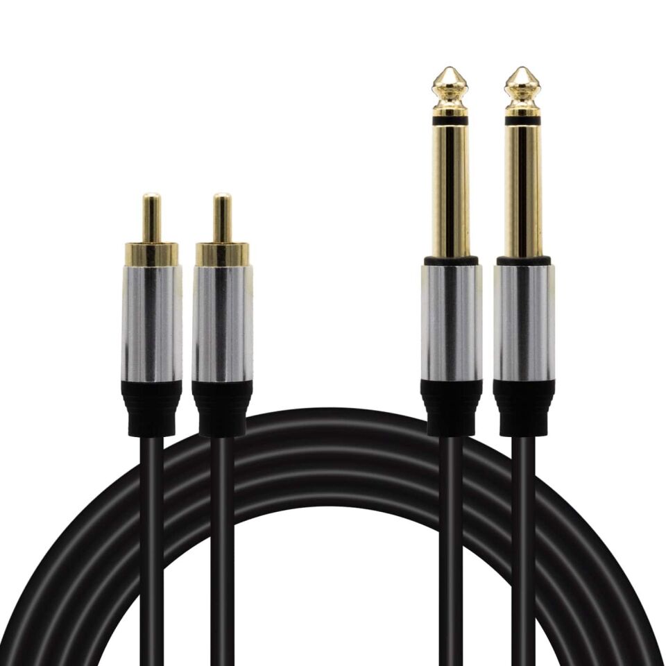 Magicvoice LD398 2x 6.3 Mm Mono Erkek - 2x Rca Erkek 5 Metre Kablo