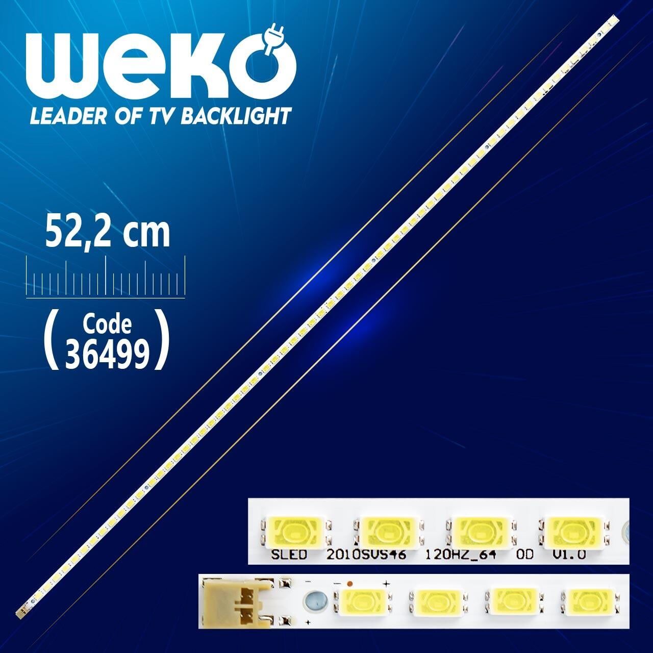 LMB-4600BM12 LJ64-02380A LJ64 - 02381A - (64 LEDLİ) - 52.2 CM Tv Led Bar